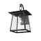 Z-Lite Rainer 1 Light Outdoor Wall Light, 9.5in. W x 15in. H, Black 5015S-BK - alternate 6